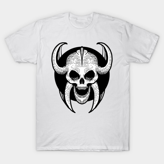 Skull Throne T-Shirt by DeathAnarchy